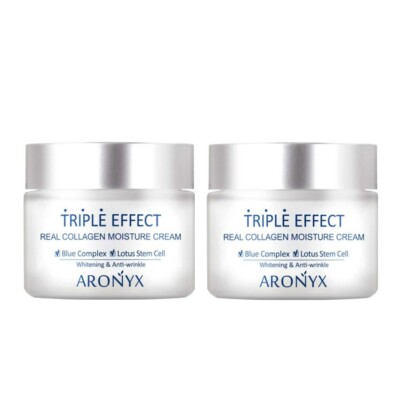 [Aronyx] Triple Effect Real Collagen Moisture Cream 50ml x 2ea Elastic care