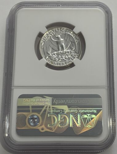 1961 NGC PF68 90% Silver Proof Washington Quarter Great Eye Appeal 25c White Lb - Picture 2 of 3