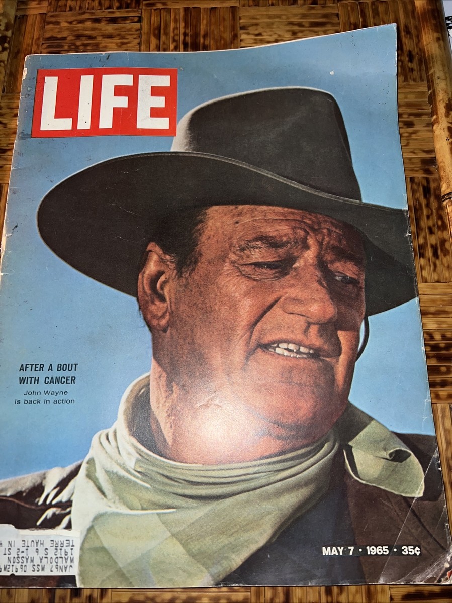 Life Magazine May 7 1965 John Wayne is back in action! Large sized