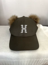 Y2K Hat Cap with Pom Poms Cute Bear Costume Party Hat Fluffy Soft Animal Ears