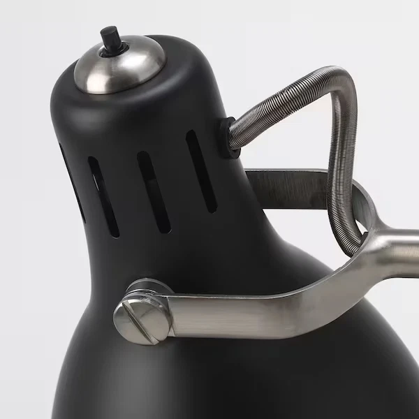 Lámpara de lectura de pie ajustable Ikea Arod - color negro/antracita difícil de encontrar - NUEVA EN CAJA Foto 3 de 4