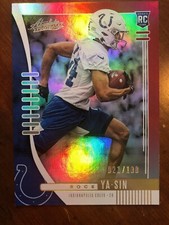 2019 Panini Absolute Football Rookie 160 Rock Ya-Sin /100