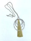 Robert Lee Morris RLM Studio Sterling Silver and Hammered Brass Pendant Necklace