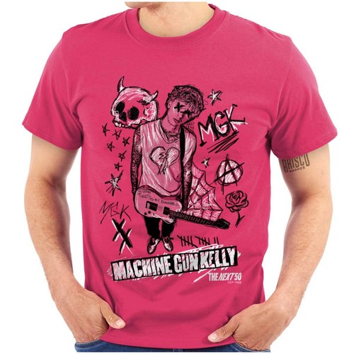 T-shirt Fan-made Machine Gun Kelly MGK Tickets To My Downfall - Personnalisable, Polyester, Toutes Tailles, Multicolore