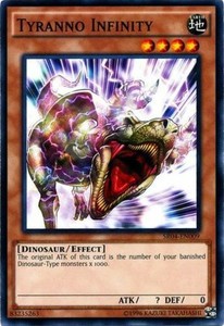 Tyranno Infinity - SR04-EN009 - Common - Unlimited Edition x3 - Near Mint