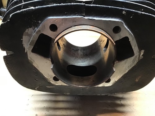 1976 OSSA SUPER PIONEER 350 OEM CYLINDER Jug mountaineer nice with nice fins - Picture 8 of 12