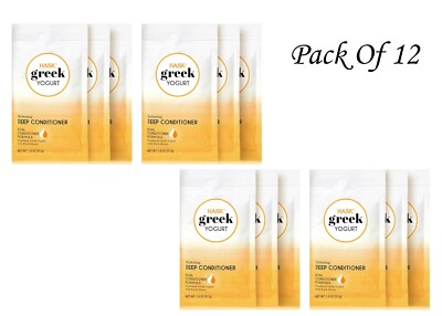 Hask Greek Yogurt Hydrating Deep Conditioner , 1.8 fl oz (12 Pack)