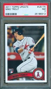2011-Topps-Update-MIKE-TROUT-Rookie-Card-Angels-US175-PSA-7