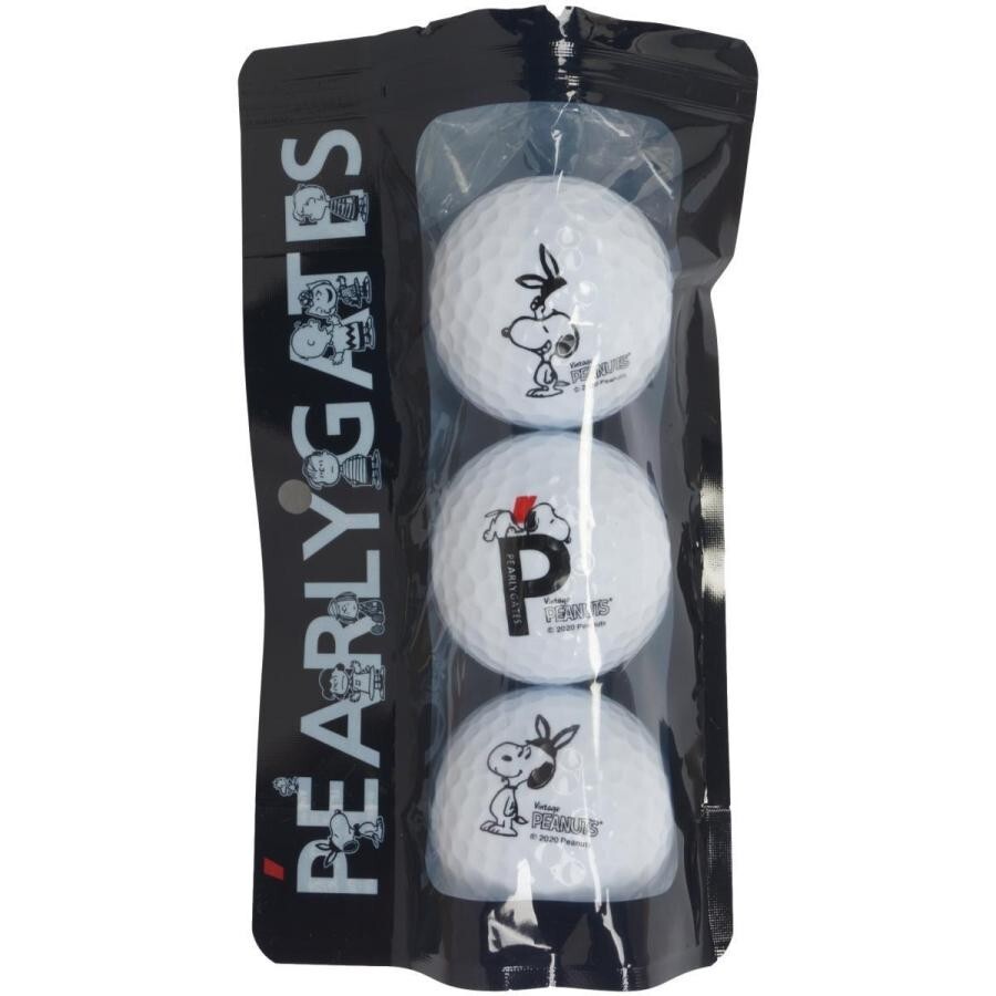 PEARLY GATES x SNOOPY Collaboration Golf Balls 3-Pack Set Color