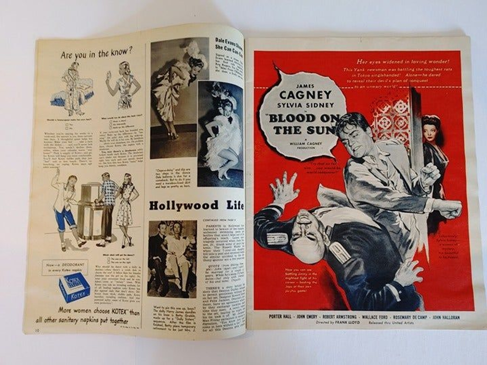 Screen Guide Magazine 14"x 10 1/2" July 1945 Jeanne Crain eBay