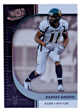 2009 Press Pass SE #17 RAMSES BARDEN RC Rookie Football Card NEW YORK GIANTS