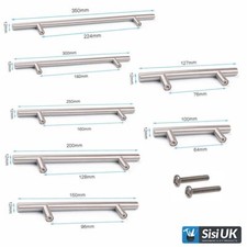 QttvbTna 4 Pcs T Bar Door Handles, Stainless Steel Single Hole T Bar - View #11