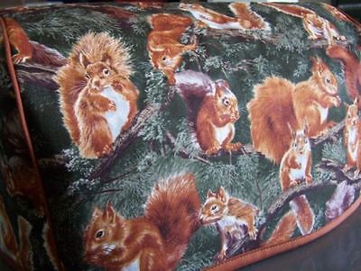 Squirrels WIldlife Quilted Fabric 2-Slice or 4-Slice Toaster Cover NEW