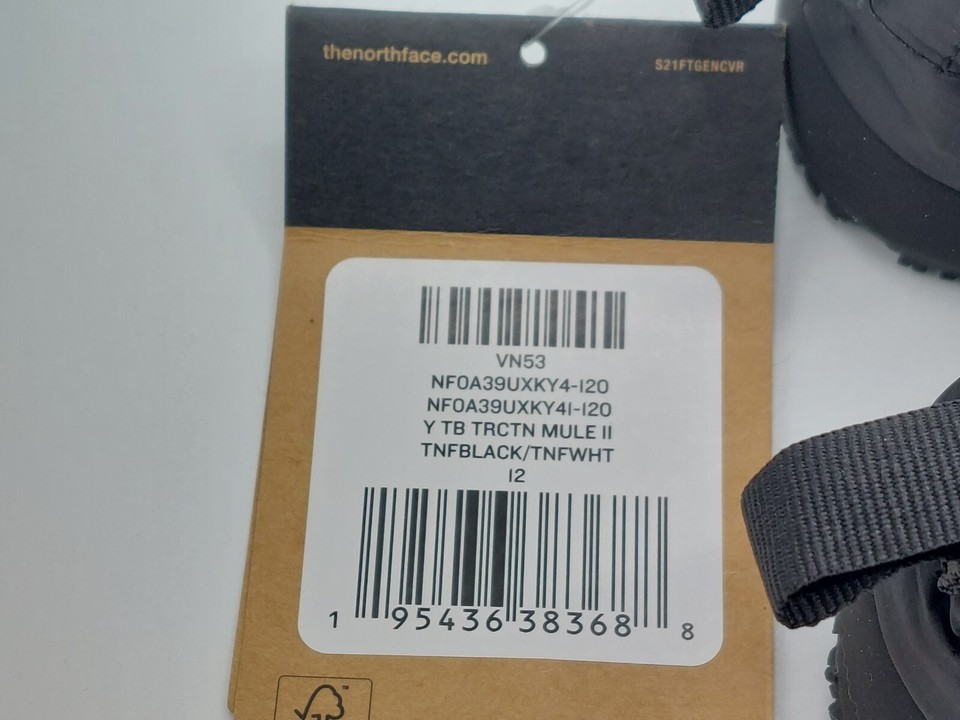 KIDS BOYS GIRLS The North Face Thermoball Traction Mule II Size uk 11