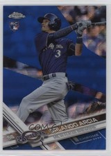 2017 Topps Chrome Blue Wave Refractor /75 Orlando Arcia #73 0o84