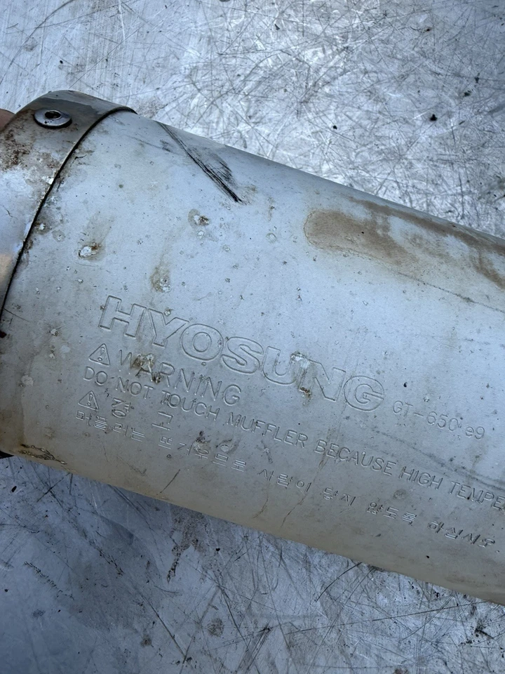 Cabezal silenciador silenciador escape Hyosung GT650 GT 650 OEM genuino Foto 4 de 4