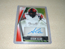 2022 SAGE HIGH SERIES FOOTBALL SEGUN OLUBI AUTO, SIGNED ROOKIE CARD-NO RESERVE