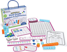 Skill Builders First Grade Addition and Subtraction - Math Manipulatives, Numbe