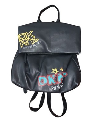 DKNY New York Black Graffiti Logo Backpack