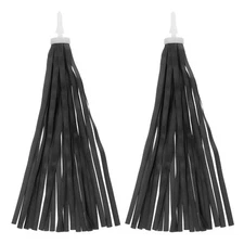 Bike Streamers Scooter Handlebar Tassels Grips Ribbon Black