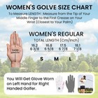 1 Pair Women's Golf Gloves for Left and Right Hand, All-Weather Rain Grip Large — photo 6