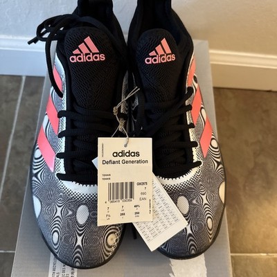 New Rare Adidas Defiant Generation Men's 7.5 Acid Red/Cloud White GW2975