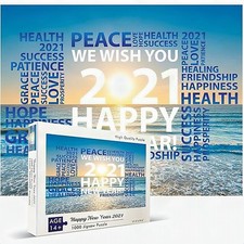 1000 Piece Jigsaw Puzzle for Adults Happy New Year 2021 Ages 14+ 27.5x19.6 New