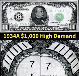 HGR SATURDAY 1934A $1 000 FRN ((Absolutely GORGEOUS)) VERY HIGH GRADE