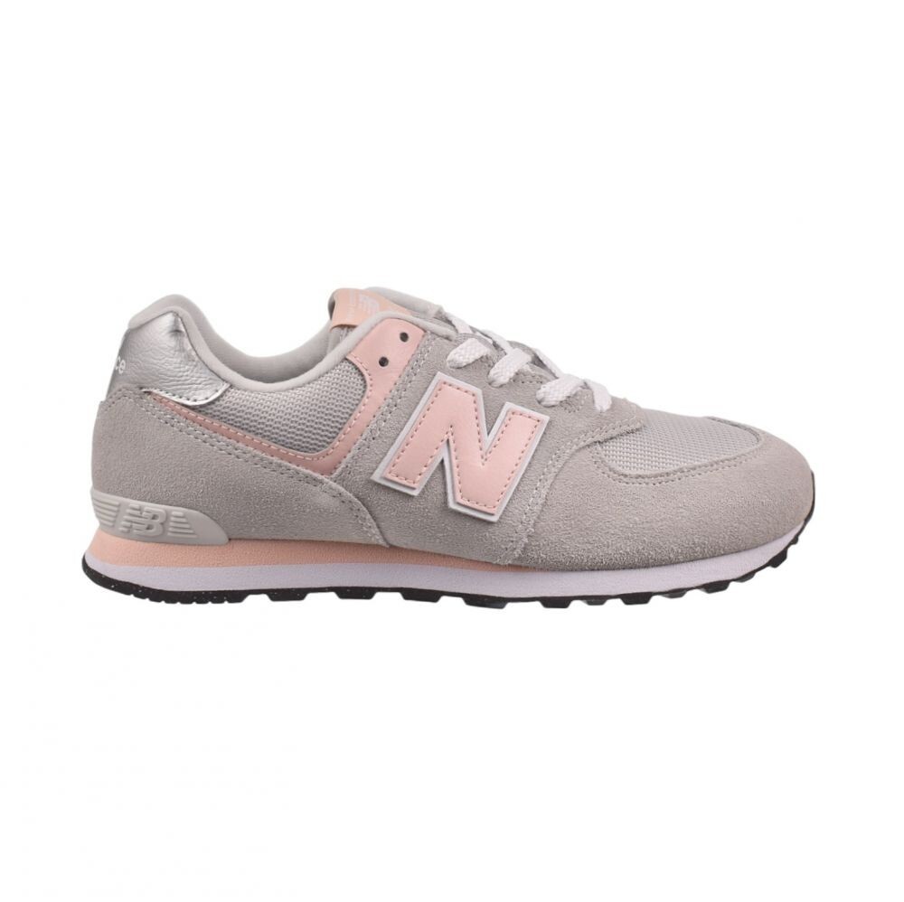 New Balance 574 Big Kids' Shoes Grey-Pink gc574-evk | eBay