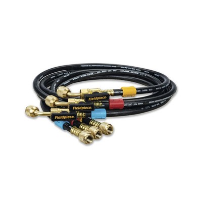 Fieldpiece HR3B - ¼  Ball Valve Hose Set - 5 ft Refrigerant Charging