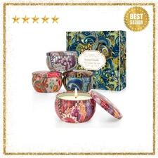 4 Pack Scented Candles Gifts for Women 10oz Home Scented Candles 100Hours Aromat