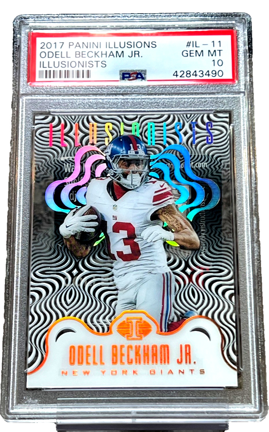 2017 Odell Beckham Jr Panini Illusions Illusionists PSA 10 Acetate SP Pop 1 !! view 3