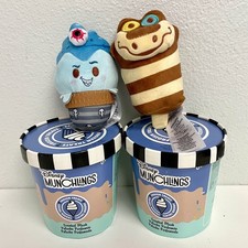 LOT of 2 Disney Munchlings Frozen Treats Haydes  Kaa Plush - OPEN BOX