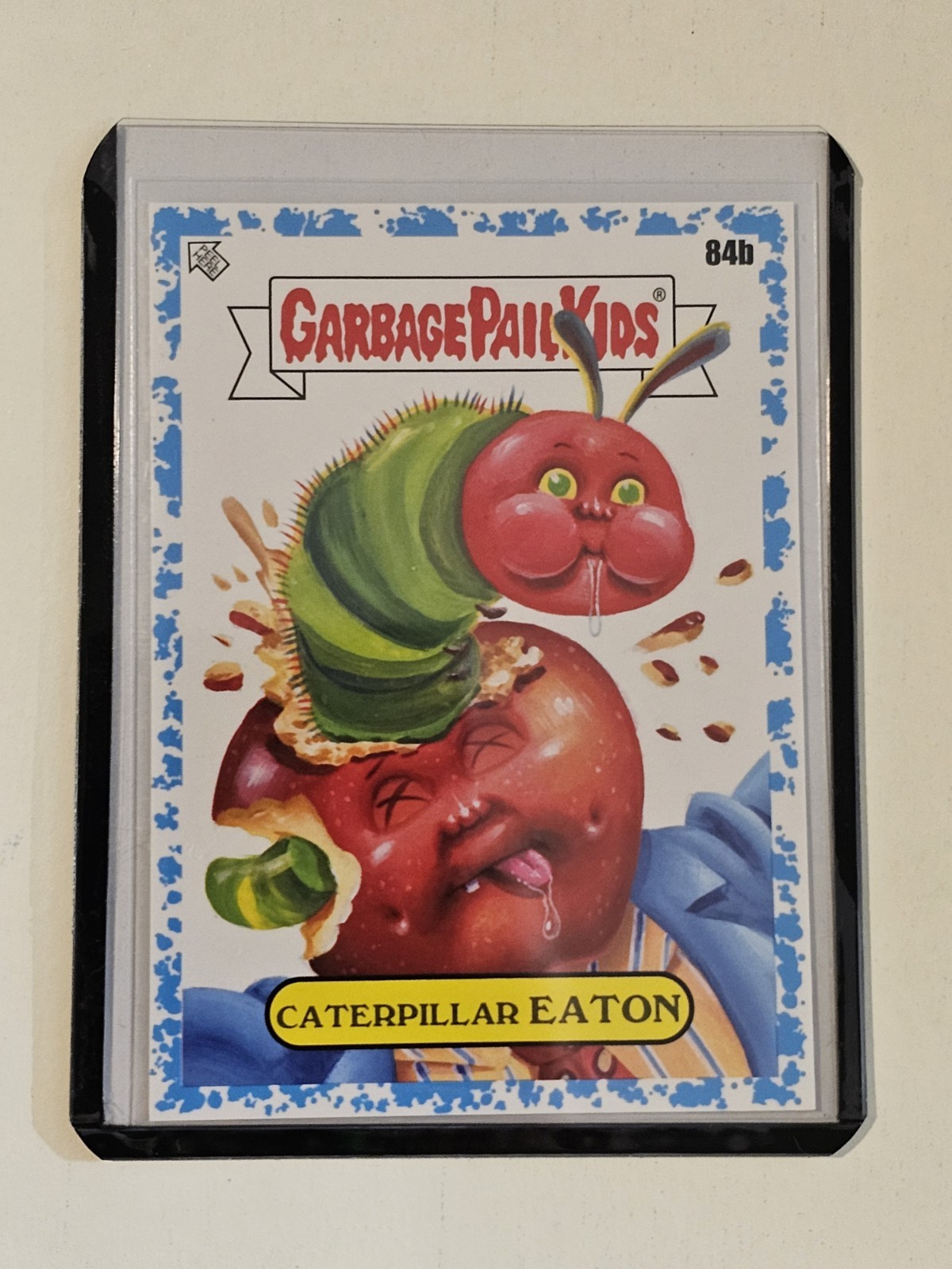 2022 Garbage Pail Kids Book Worms Sleep Drool Blue #'d /99 Caterpillar Eaton 84b