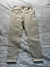 ALO Yoga 7/8 High-Waist Airbrush Legging Large New with tags Bone Cream