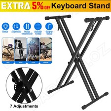 Adjustable Keyboard Stand For Piano Music Double Braced Piano Metal AU Stock