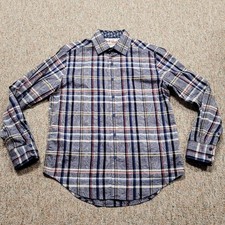 Robert Graham Shirt Mens Large Paisley Button Up Long Sleeve Flip Cuff Tailored