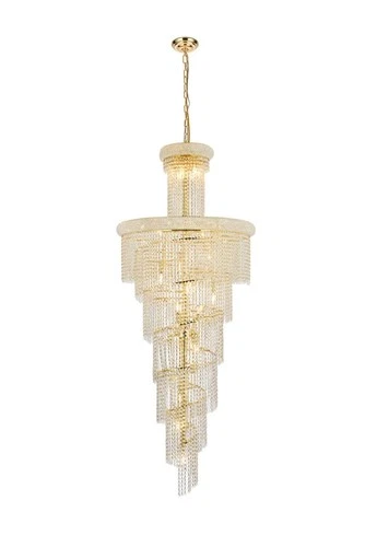 Elegant Lighting Spiral 30" 28 Light Royal Crystal Chandelier - Picture 2 of 9