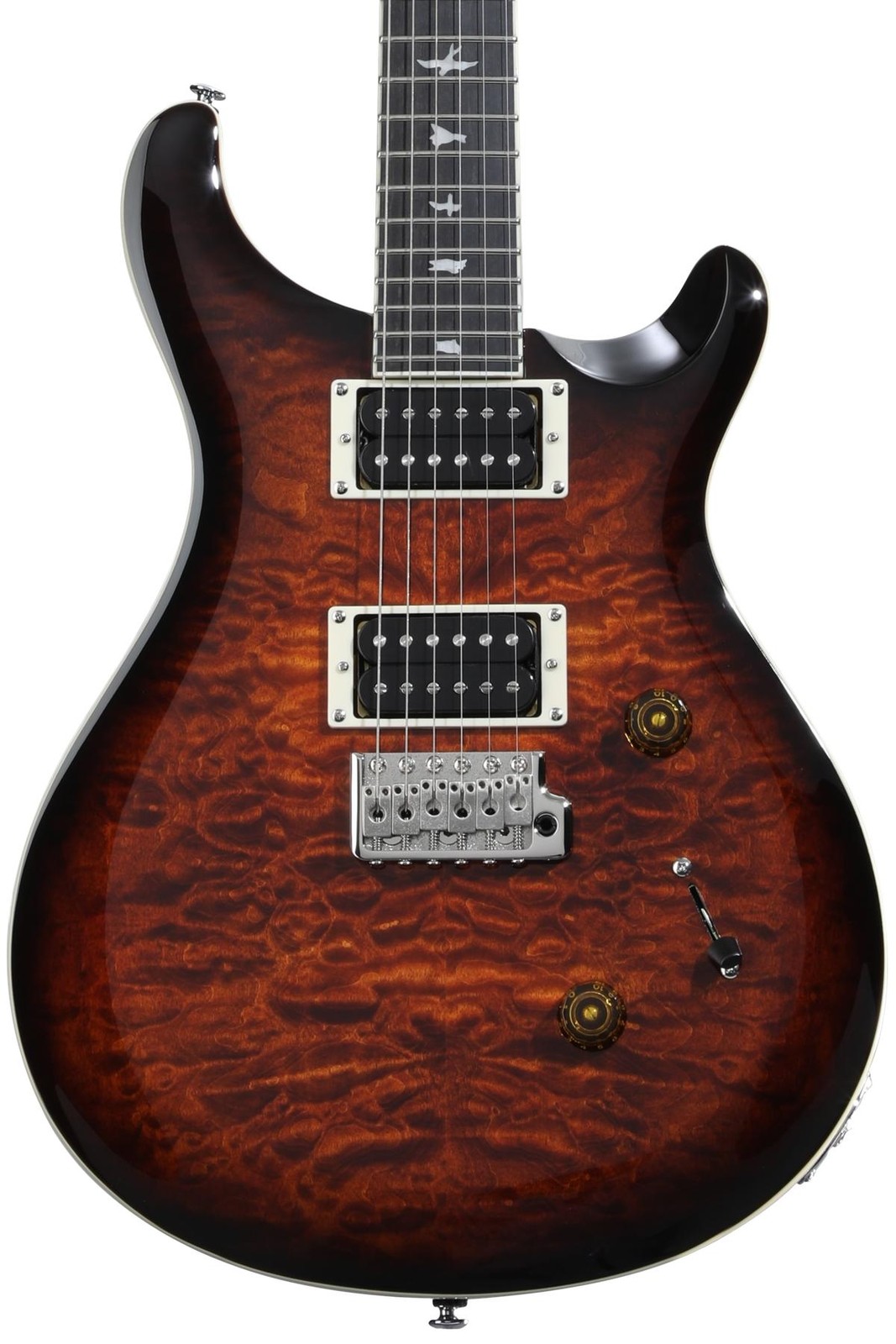 Электрогитара PRS SE Custom 24 - Стеганая Black Gold Sunburst