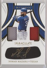 2019 Panini Immaculate Matinee 9/35 Nomar Mazara #MA-NM Auto 00jz