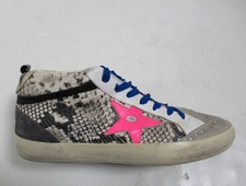 Golden Goose Women's Mid Star Python Print Wingtip Sneakers 9 US / 6 UK / 39 EU