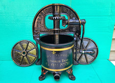 Enterprise Sausage Stuffer 6 Quart Wine Fruit Lard Press Antique ORIG STENCIL !