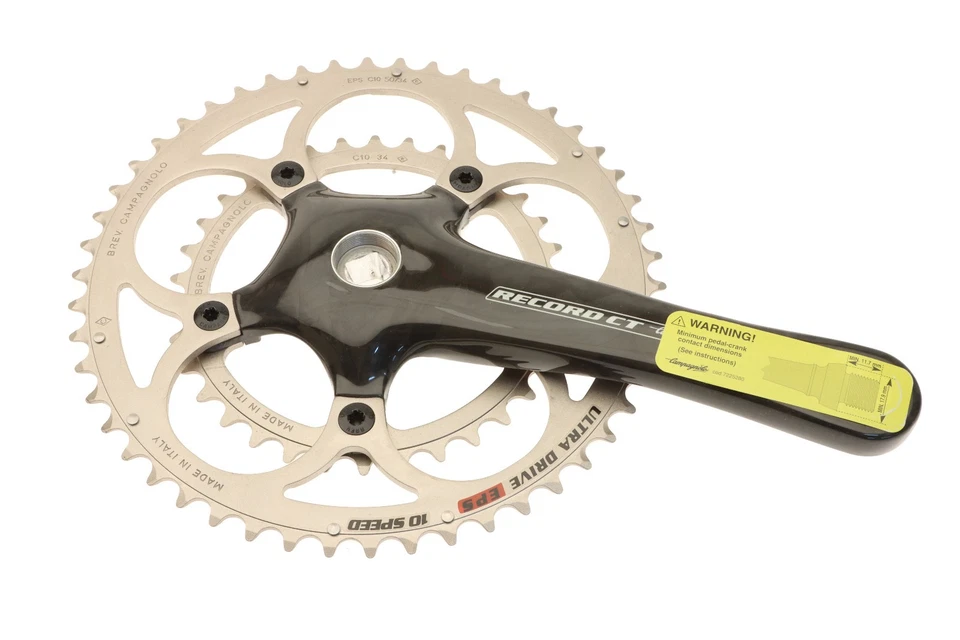 Campagnolo Record Carbon Compact Crankset 10s 50/34T 170mm Square Taper NOS NEW - Image 3 of 4