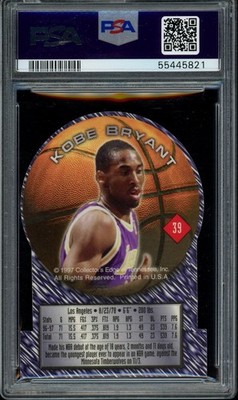 1997 Collectors Edge Impulse Kobe Bryant #39 Lakers Die Cut eBay 1