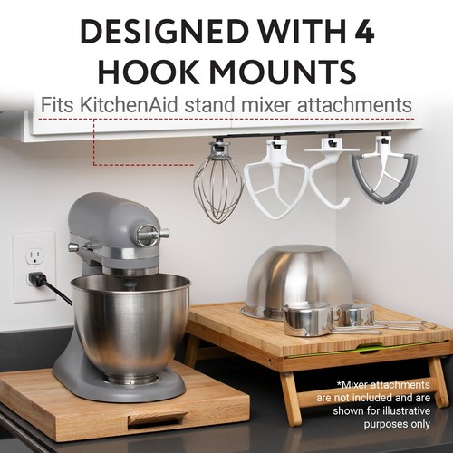 Accesorio de mezclador de pie organizador de almacenamiento para accesorios de mezclador KitchenAid - Imagen 3 de 7