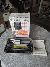 Farberware Indoor Smokeless Electric Broiler Rotisserie Grill R4550 COMPLETE Box