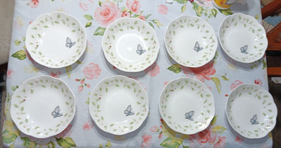 Lenox Butterfly Meadow Bowls Pasta/ Soup Bowls 8 3/4'' Set Of 2