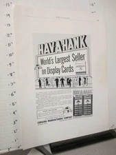 trade mag ad 1958 HAV-A-HANK Carolina MFG Co hankie handkerchief store display 1