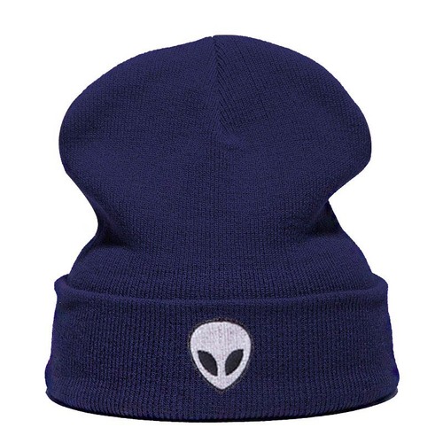 Cappello in maglia unisex Candy Color Alien Beanie Kawaii Streetwear berretto caldo invernale freddo - Foto 5 di 29