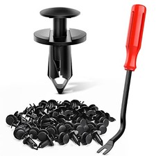 100PCS Nylon Bumper Rivet Clips for GM For GM Ford Chrysler Dodge Jeep